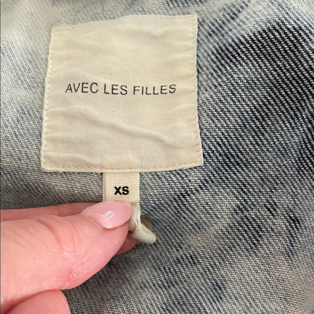 Avec Les Filles Tie-Dye Denim Jacket #156 - Picture 12 of 13